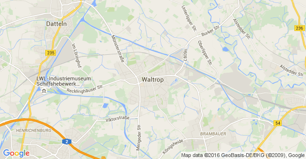 Karte Waltrop