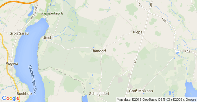 Karte Thandorf
