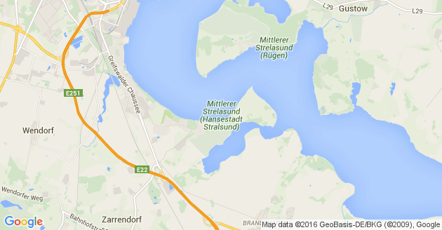 Karte Wendorf bei Stralsund