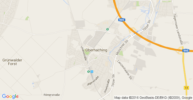 Karte Oberhaching            