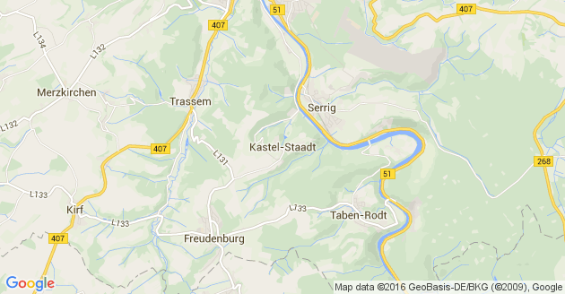 Karte Kastel Staadt