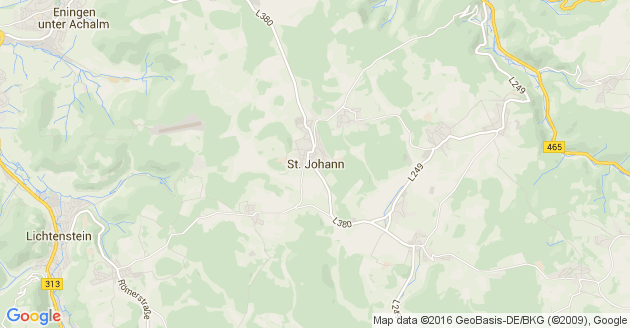 Karte Sankt Johann in Württemberg