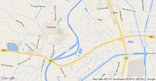 Karte Heede an der Ems