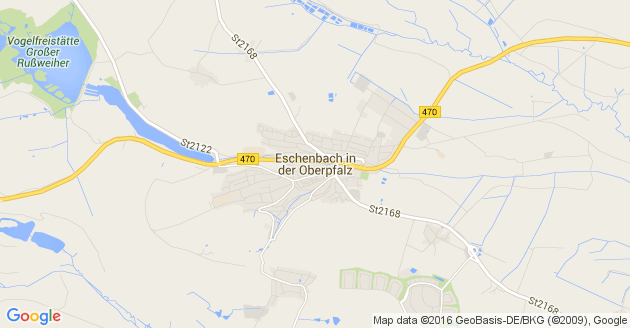 Karte Eschenbach in der Oberpfalz
