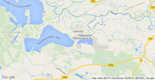 Karte Löbnitz bei Delitzsch