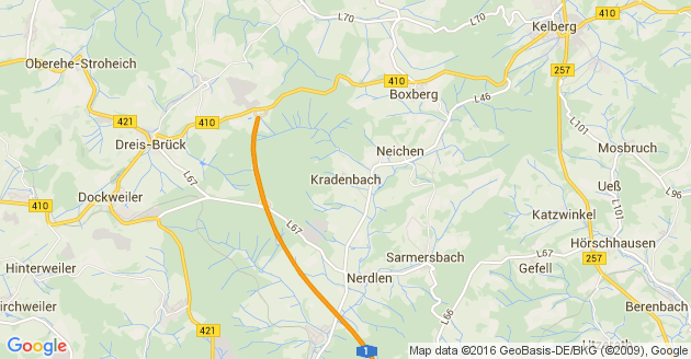 Karte Kradenbach