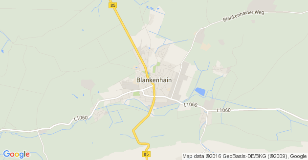 Karte Blankenhain in Thüringen