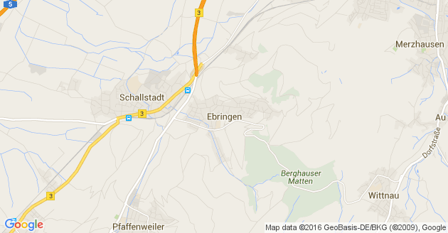 Karte Ebringen im Breisgau