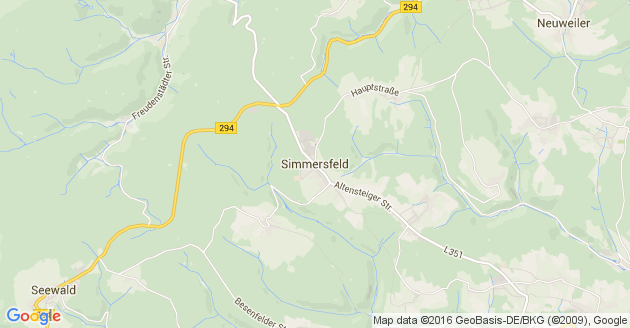 Karte Simmersfeld
