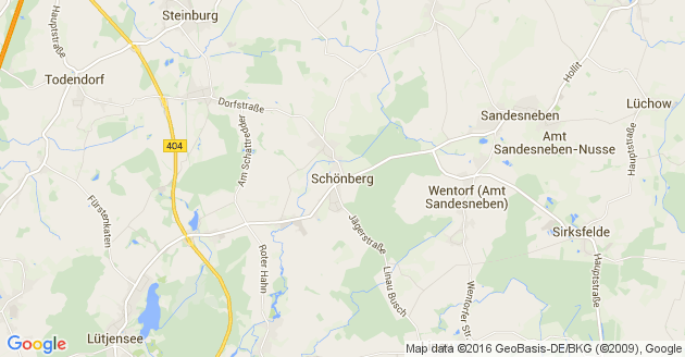 Karte Schönberg Kreis Herzogtum Lauenburg