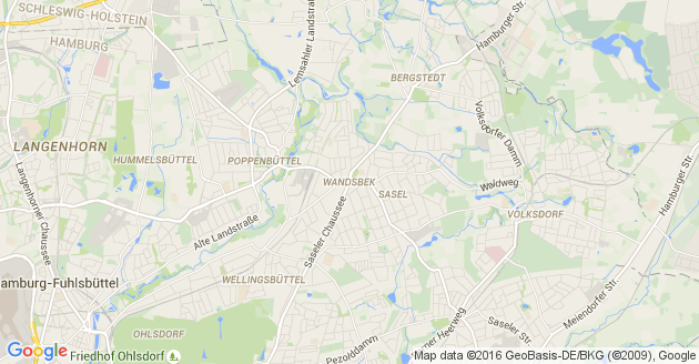 Karte Tangstedt Bezirk Hamburg