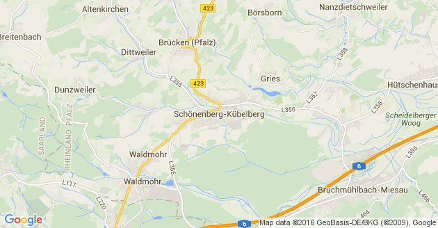 Karte Schönenberg Kübelberg