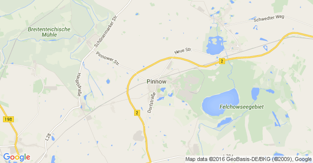 Karte Pinnow Kreis Uckermark