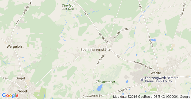 Karte Spahnharrenstätte