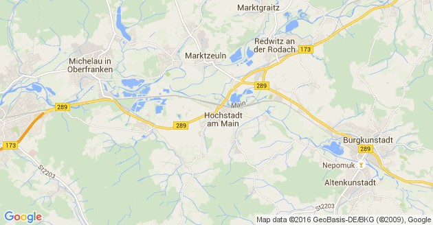 Karte Hochstadt am Main