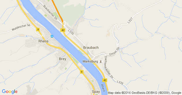 Karte Braubach