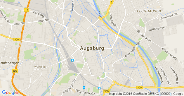 Karte Augsburg