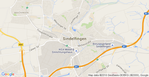 Karte Sindelfingen