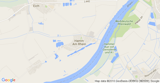 Karte Hamm am Rhein