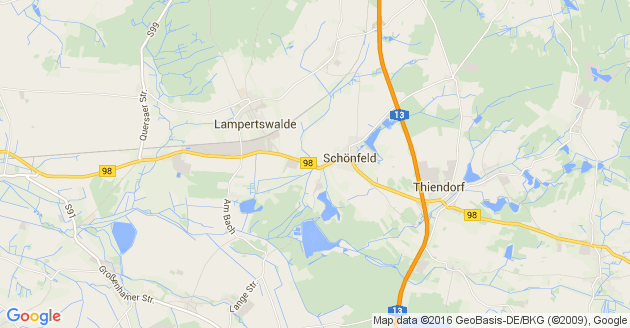 Karte Schönfeld bei Grossenhain