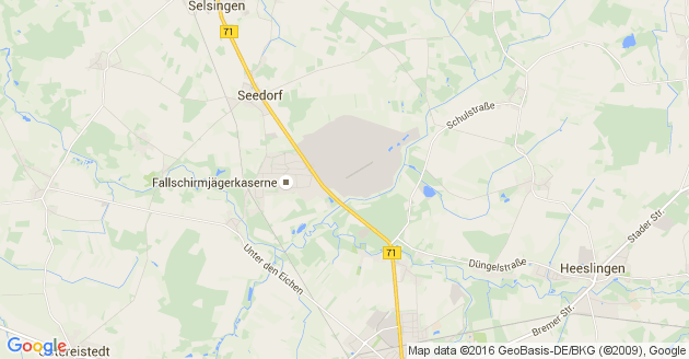 Karte Seedorf bei Zeven