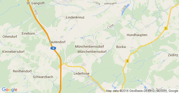 Karte Münchenbernsdorf