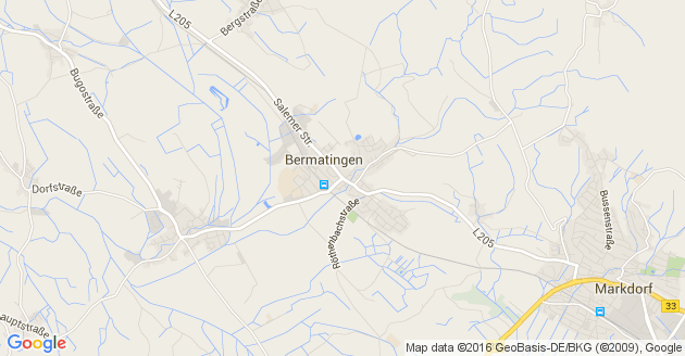 Karte Bermatingen in Baden