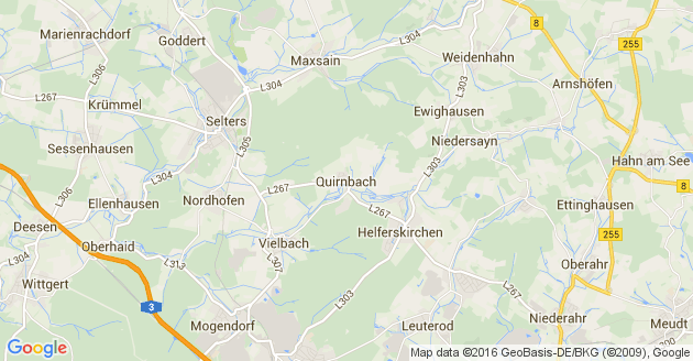 Karte Quirnbach im Westerwald