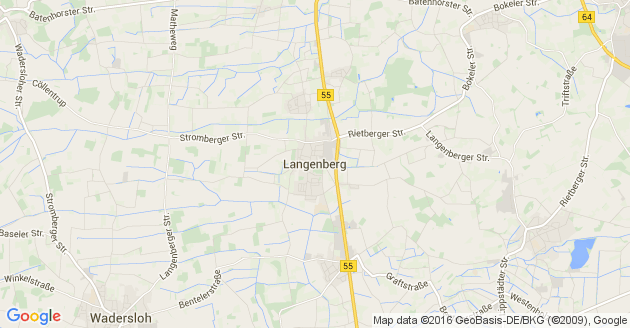 Karte Langenberg Kreis Gütersloh