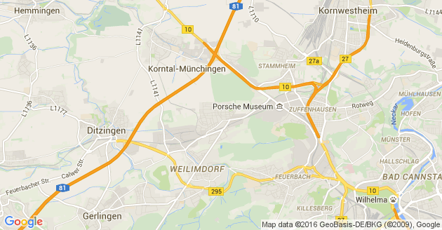 Karte Wilhelmsdorf in Württemberg