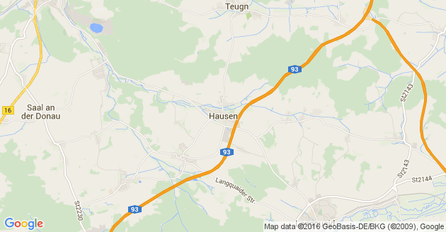 Karte Hausen in Niederbayern