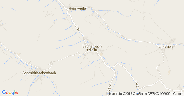 Karte Becherbach bei Kirn