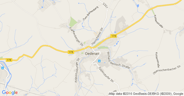 Karte Oederan