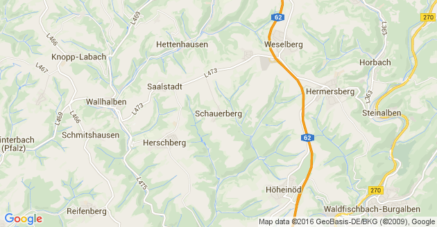 Karte Schauerberg in der Pfalz