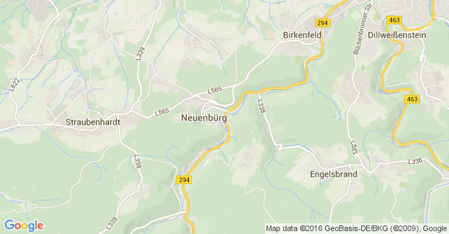 Karte Schömberg bei Neuenbürg