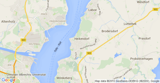 Karte Stein bei Laboe