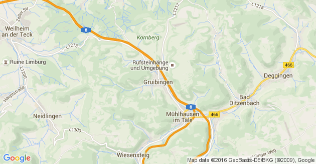 Karte Gruibingen