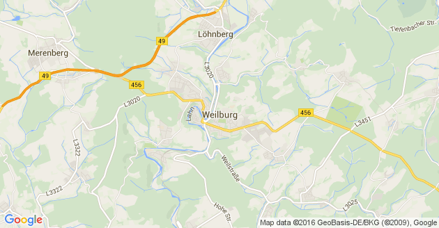 Karte Weilburg