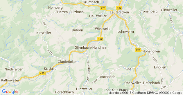 Karte Offenbach Hundheim