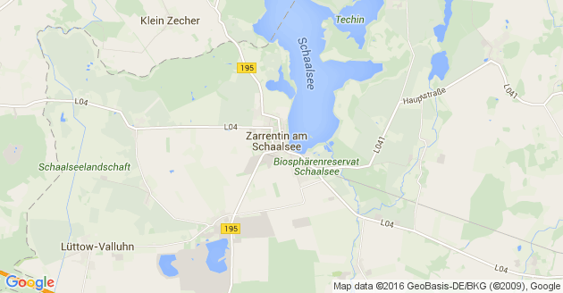 Karte Zarrentin am Schaalsee