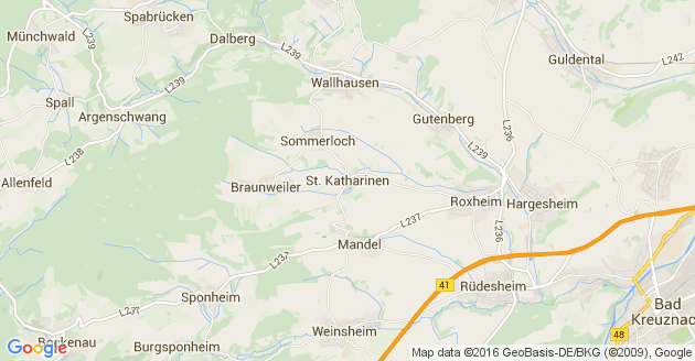 Karte Sankt Katharinen Kreis Bad Kreuznach