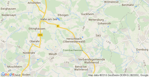 Karte Herschbach im Oberwesterwald