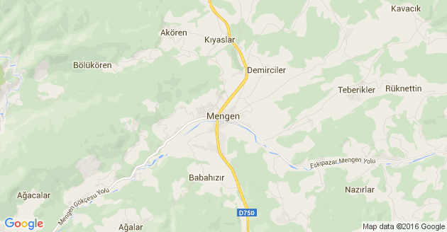 Karte Mengen in Württemberg