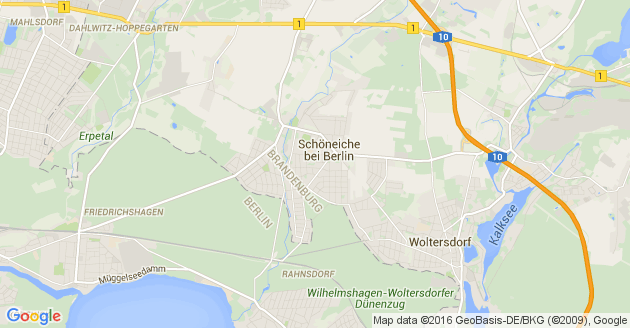 Karte Schöneiche bei Berlin