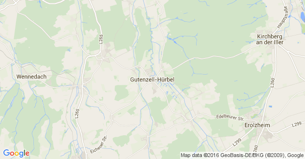 Karte Gutenzell Hürbel