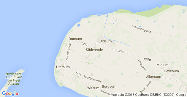 Karte Süderende