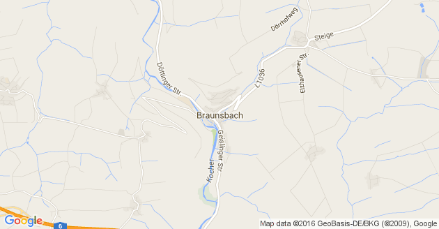 Karte Braunsbach