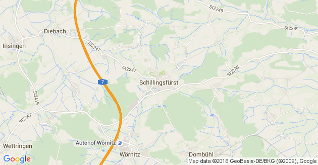 Karte Schillingsfürst        