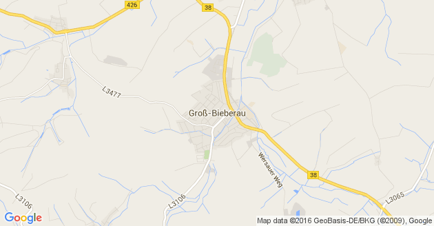 Karte Groß Bieberau