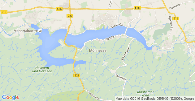 Karte Möhnesee